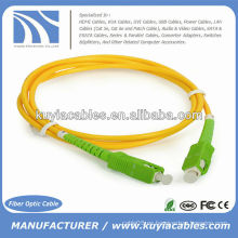 3FT Single mode SC / APC cable de fibra óptica lan 9/125 1M